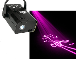 DJ Gobo customizable rotating light