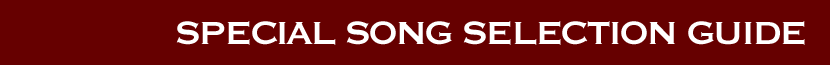 Special song selection guide - Formal wedding dances